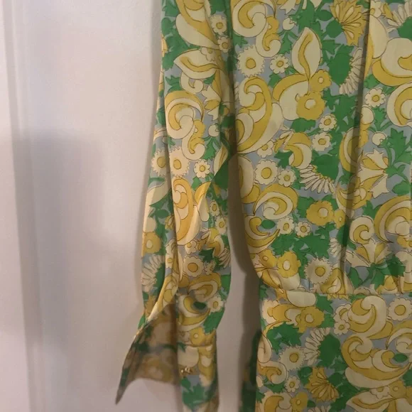 ZARA Floral Mini Wrap Dress with Satin Feel Size XS - Picture 12 of 16